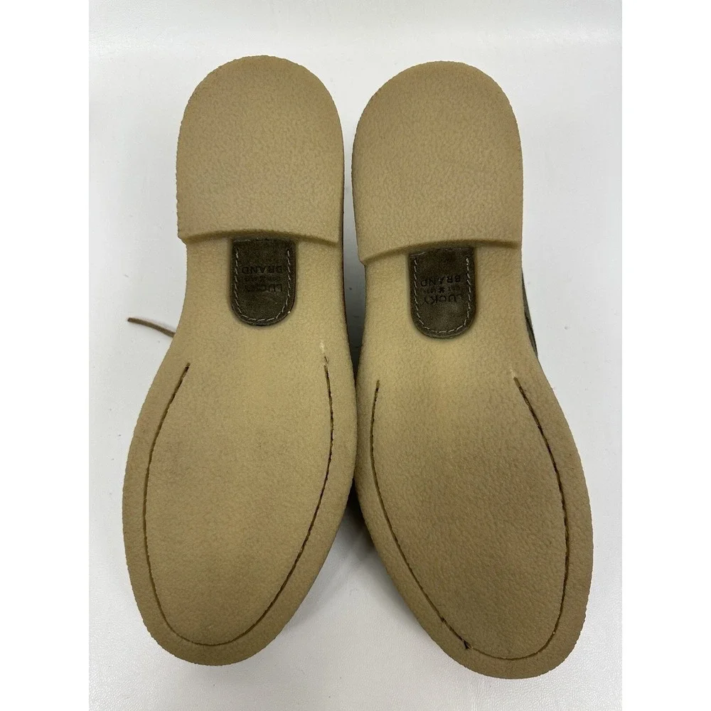 Lucky Brand Men's Boone Chukka Boot Crepe Sole Size 11‎ M Green Taupe